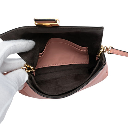 Fendi – Micro Baguette in Pelle Nappa Rosa - Etoilux