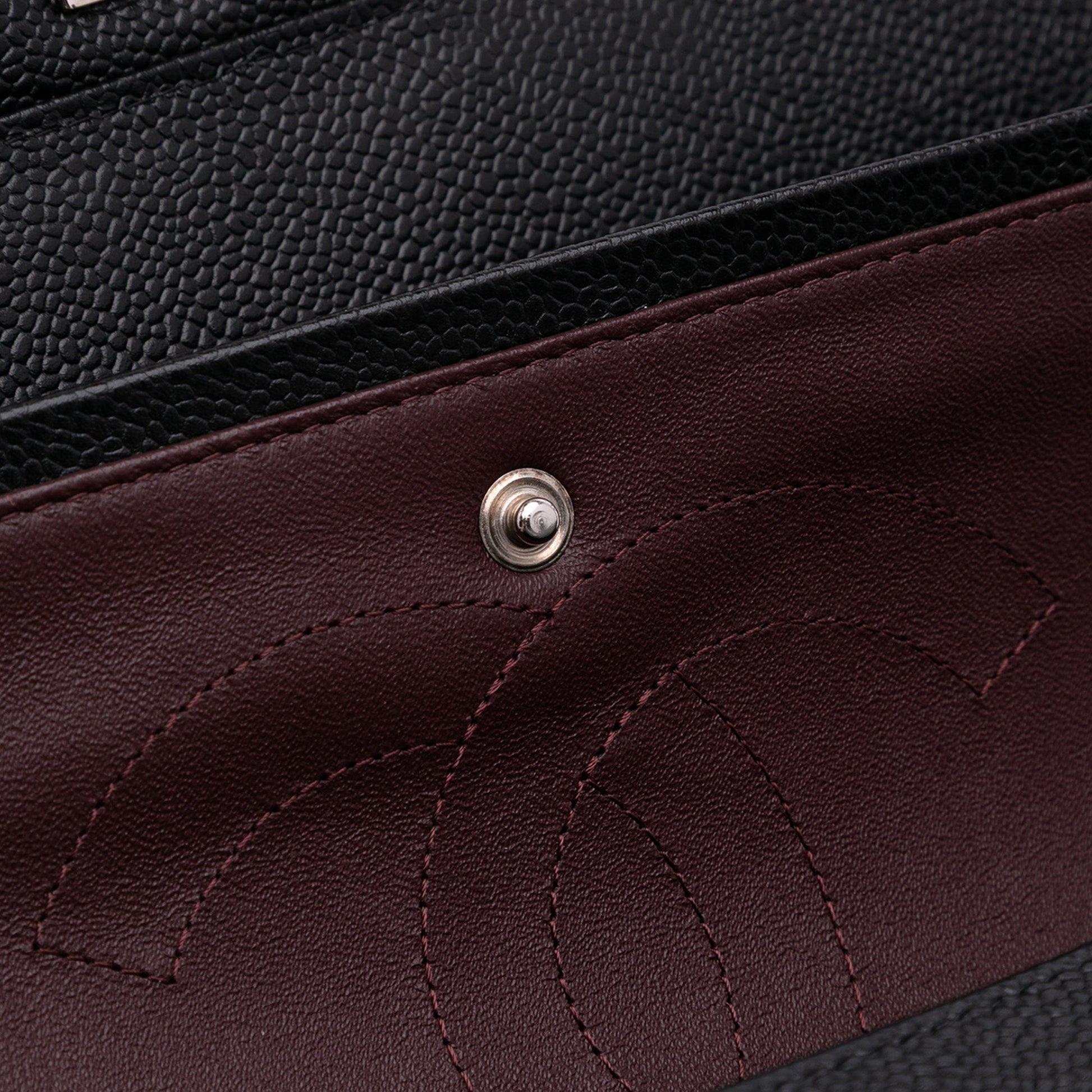 Chanel Classic Double Flap – Caviar Nero – Hardware Argento (2011) - Etoilux