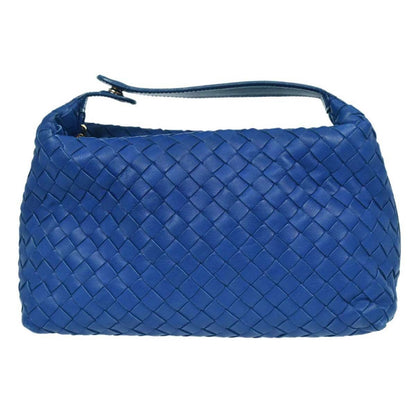 Bottega Veneta Intrecciato Nappa Cobalt Blue Hardware Dorato 2008 — Mini Hobo - Etoilux