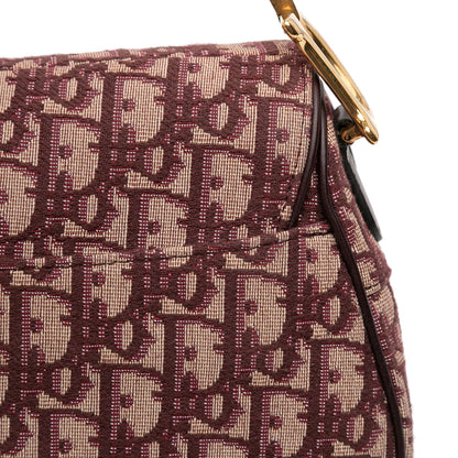 Christian Dior Saddle Media in Tela Oblique Bordeaux – 2018 – 24 cm - Etoilux