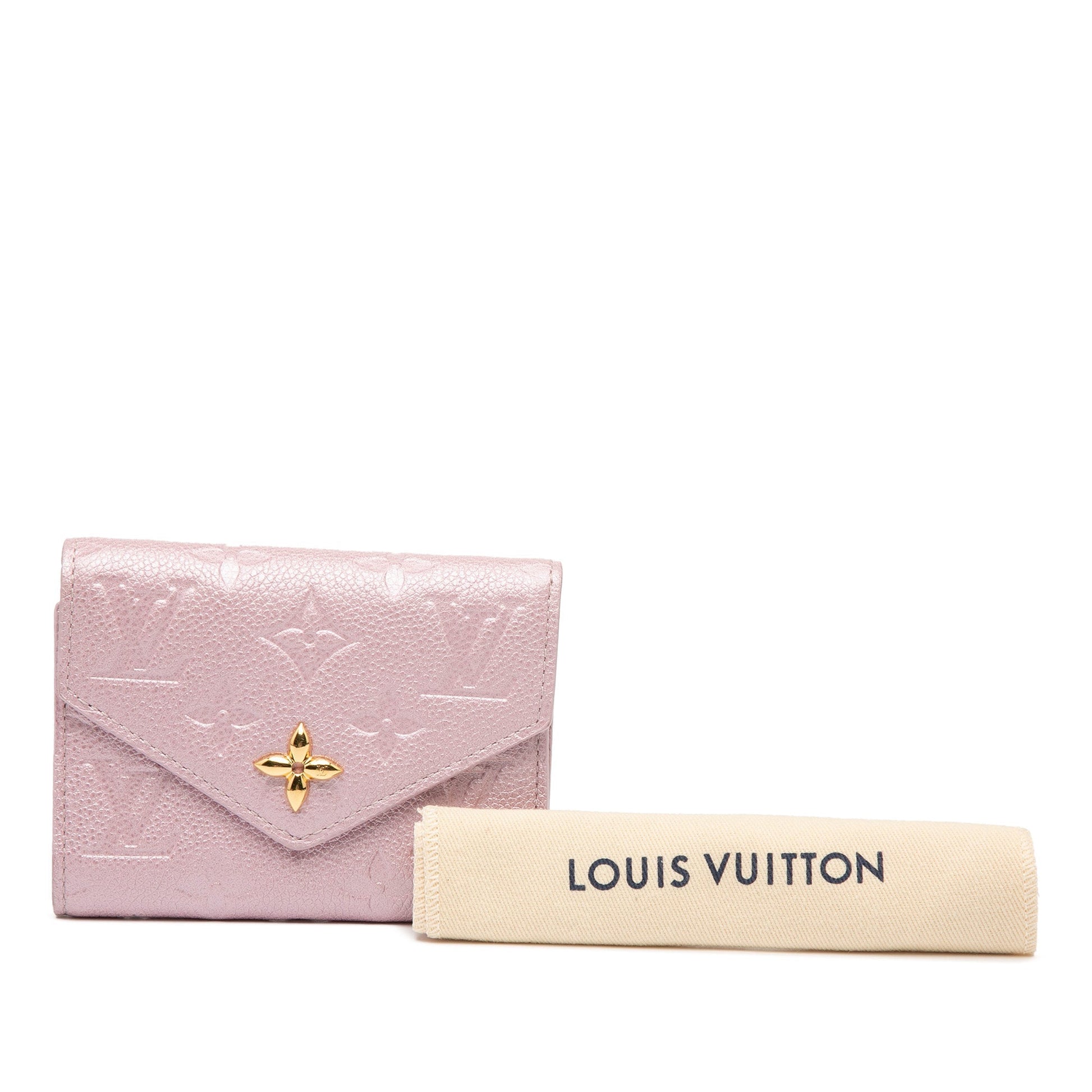 Louis Vuitton Portafoglio Victorine – Monogram Empreinte Floreale Rosa - Etoilux