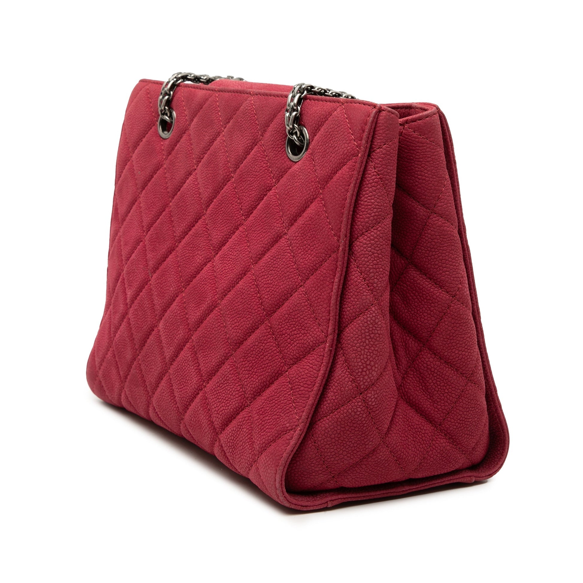 Chanel 2.55 Reissue Shopping Tote Pelle Caviar Nabuk Rossa 2012-2013 – 27 cm - Etoilux