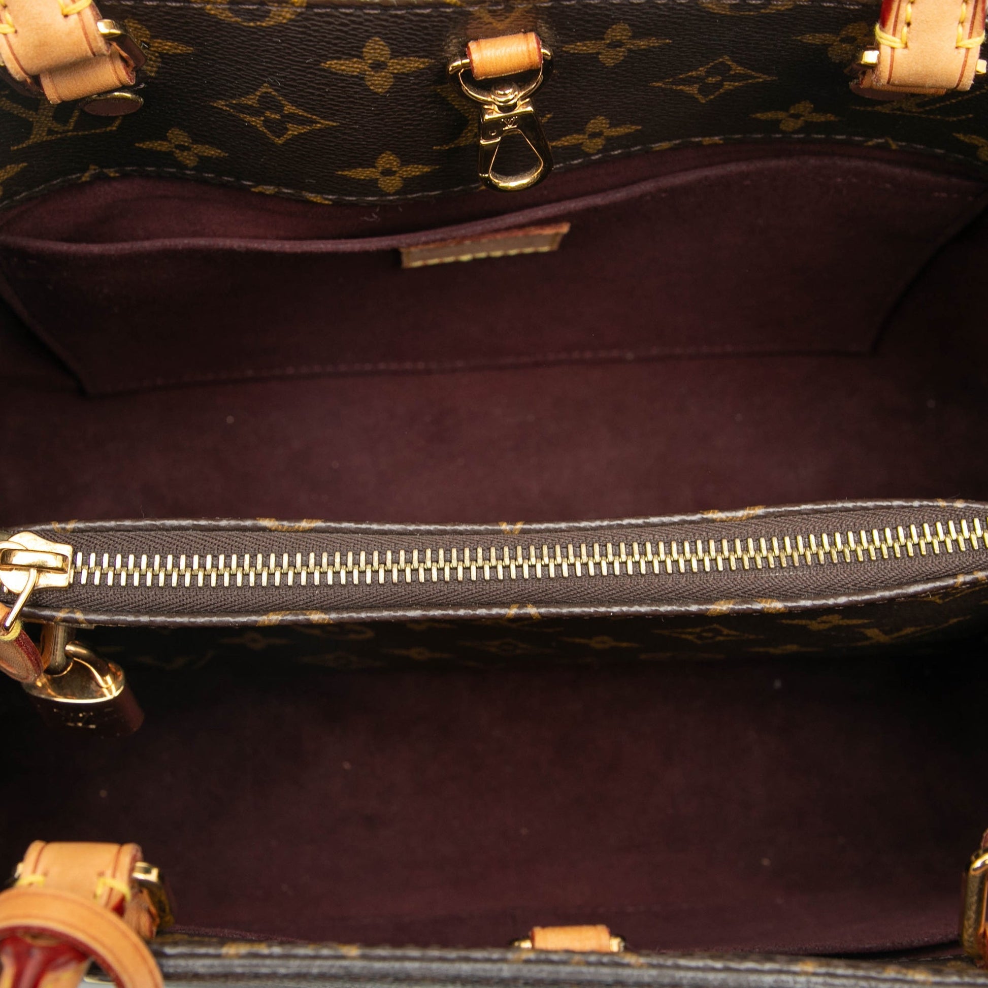 Louis Vuitton Montaigne MM Tela Monogram e Pelle Vachetta 2014 – 35 cm - Etoilux
