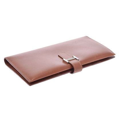Hermès – Portafoglio Béarn Long in Box Calf marrone - Etoilux