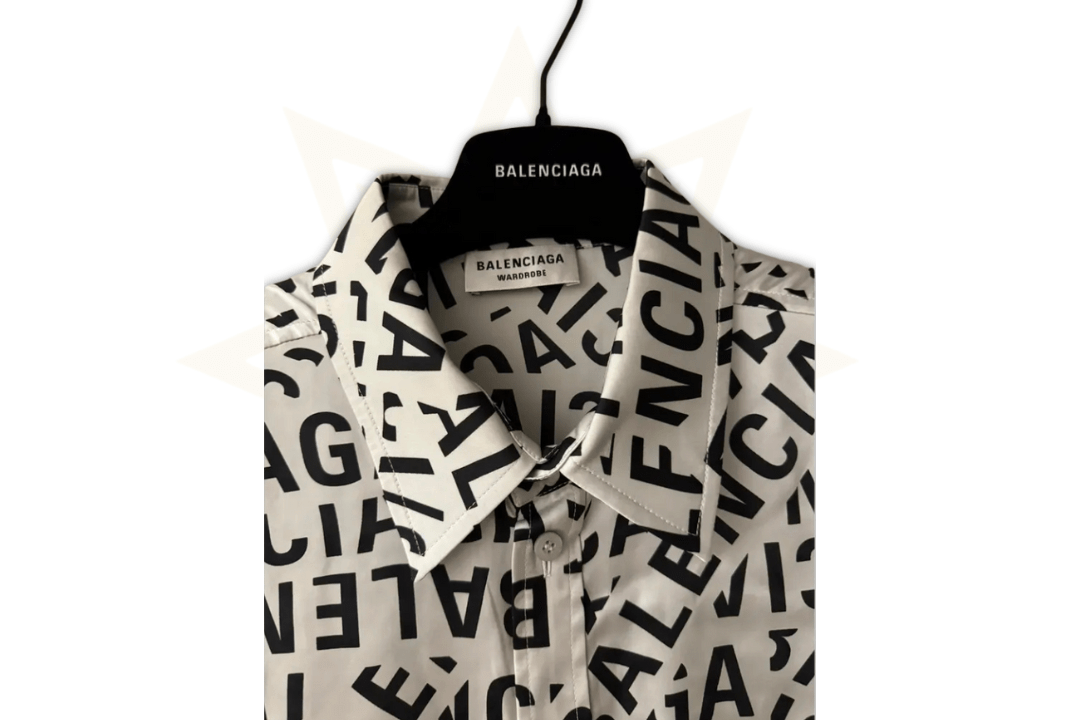 BALENCIAGA "All Over Logo" Camicia Oversize – Taglia 34 - Etoilux