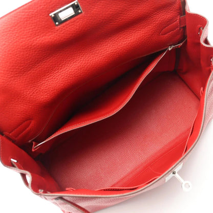 Hermès Kelly 35 in Pelle Taurillon Clémence Rosso – Palladio - Etoilux