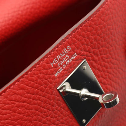 Hermès Kelly 35 in Pelle Taurillon Clémence Rosso – Palladio - Etoilux