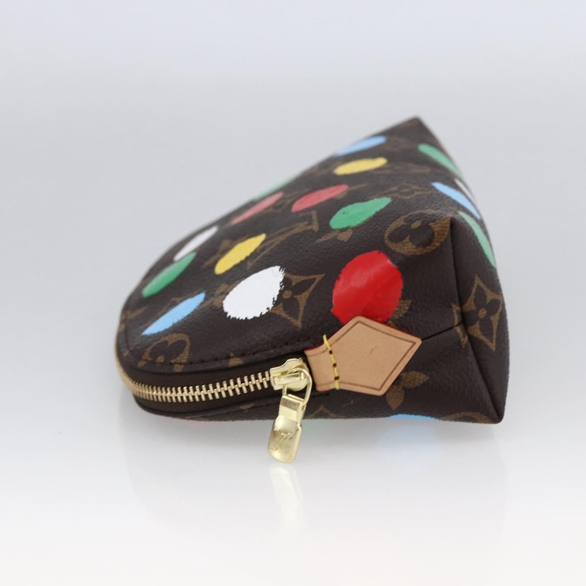 Louis Vuitton × Yayoi Kusama Cosmetic Pouch Tela Monogram Pois Dipinti 2023 - Etoilux