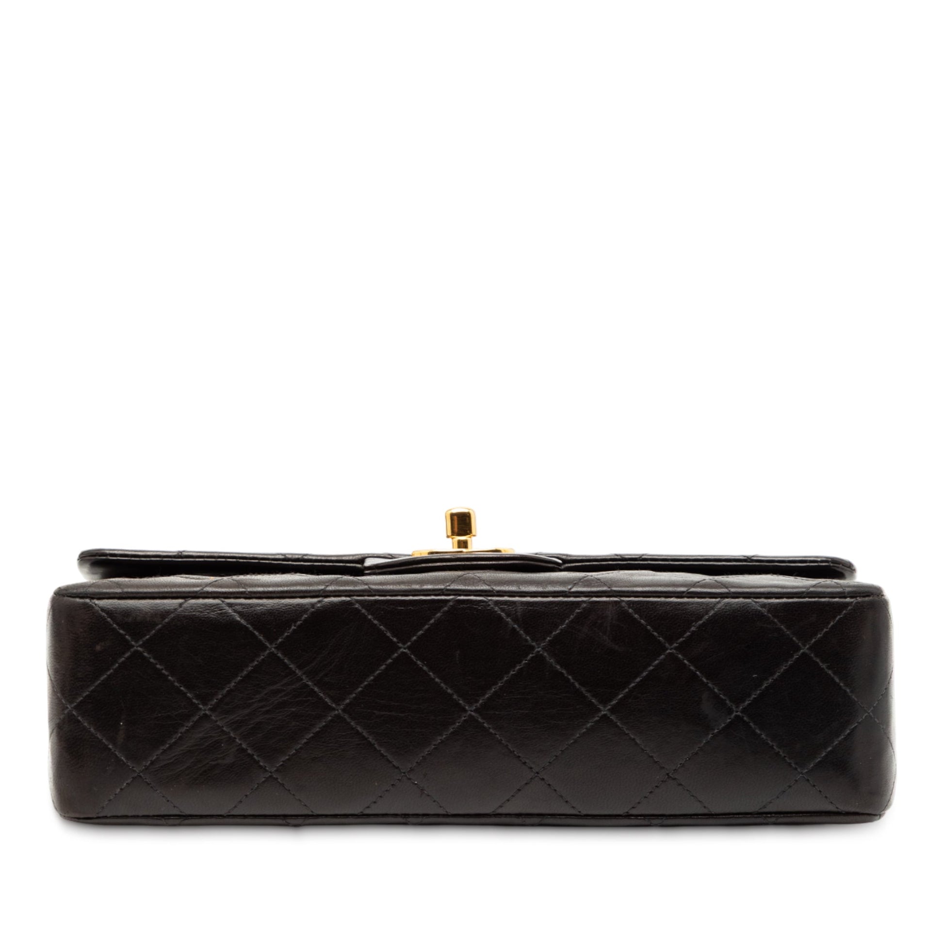 Chanel Classic Flap Small Double Flap – Pelle di Agnello Nera - Etoilux