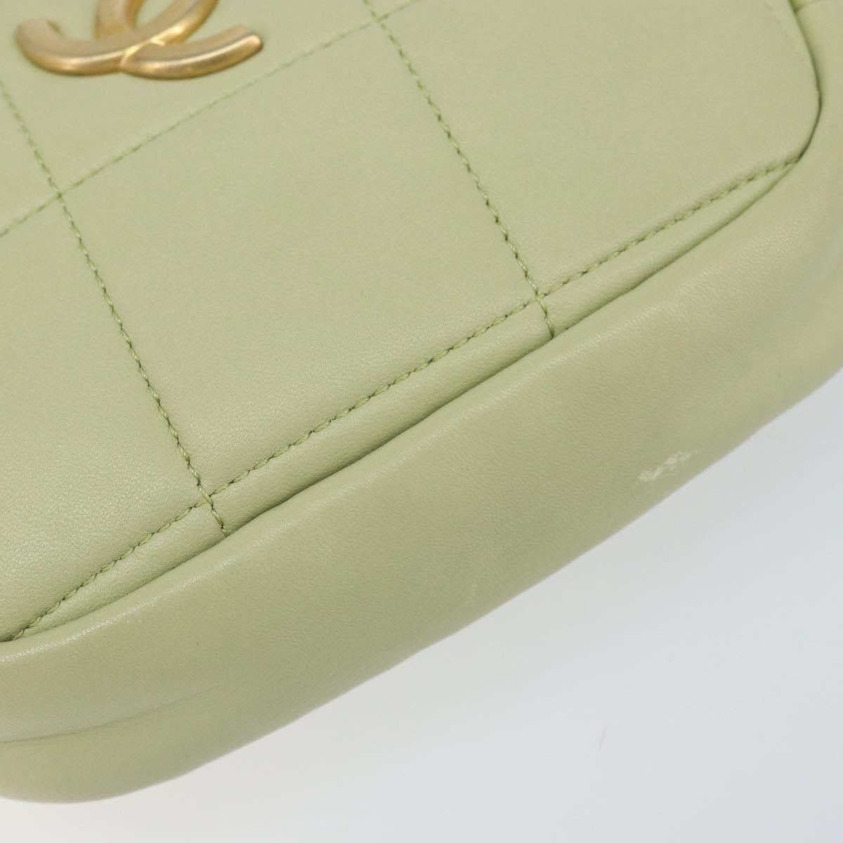 Chanel Diamond Mini Bag Pelle di Agnello Verde Menta – 18 cm - Etoilux