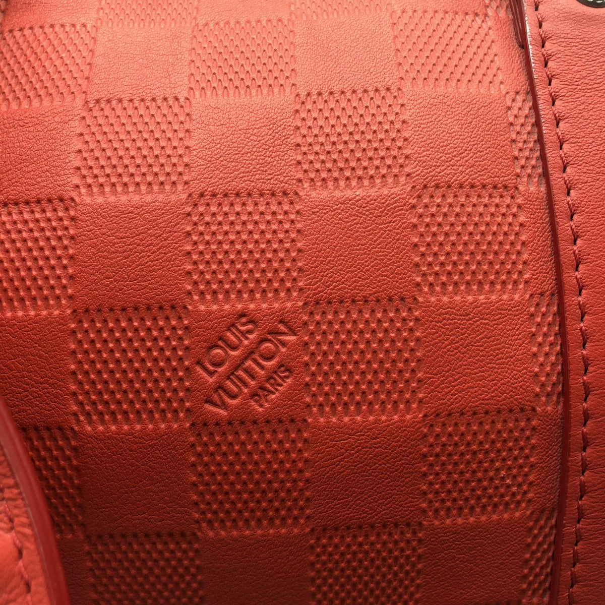 Louis Vuitton Keepall Bandoulière 55 Damier Infini Rosso Corallo, 2012 – 55 cm - Etoilux