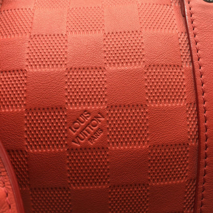 Louis Vuitton Keepall Bandoulière 55 Damier Infini Rosso Corallo, 2012 – 55 cm - Etoilux