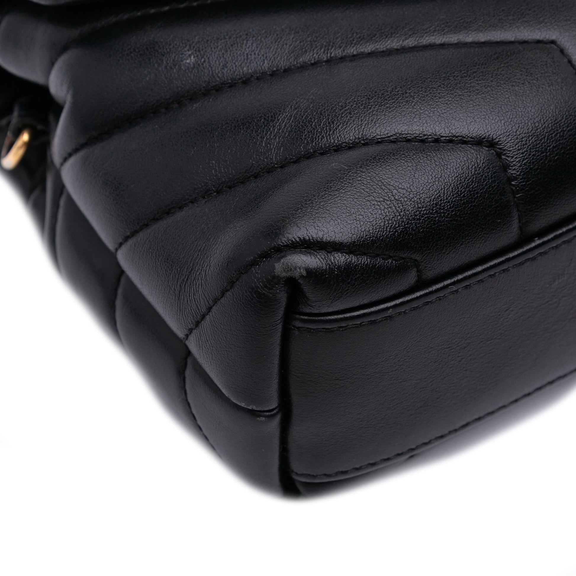 Saint Laurent – LouLou Toy in Pelle Matelassé Nera – 2019 - Etoilux