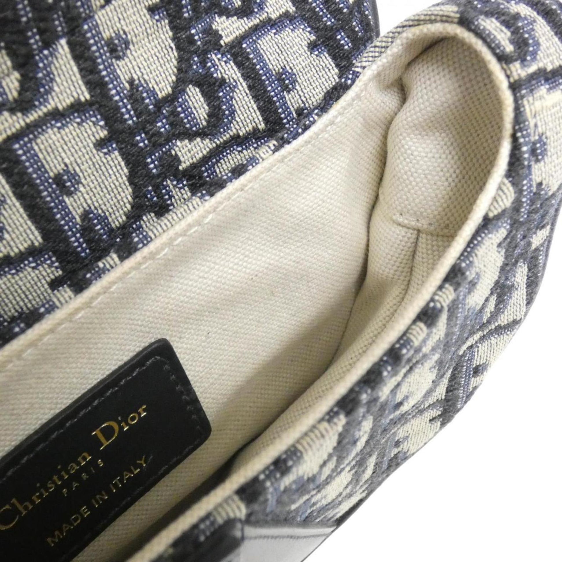 Dior Saddle Bag in Tela Blu Monogram – Size Small - Etoilux