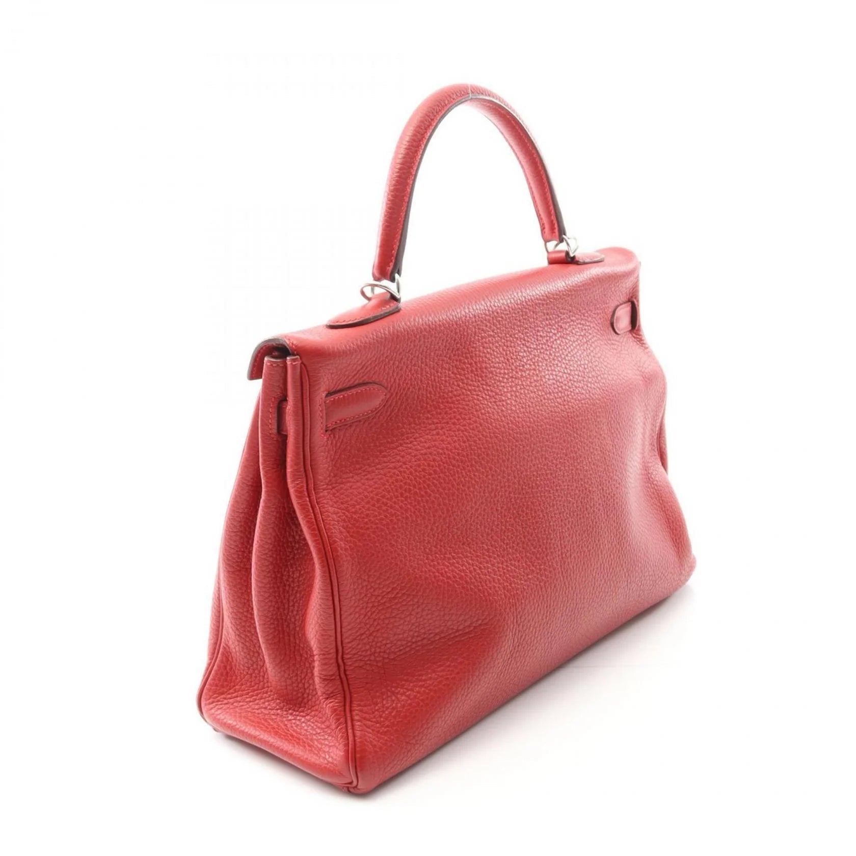 Hermès Kelly 35 in Pelle Taurillon Clémence Rosso – Palladio - Etoilux
