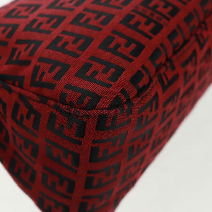 Fendi Mamma Baguette Zucchino Canvas Rosso/Nero – Misura Media - Etoilux