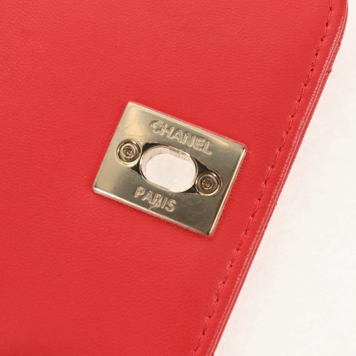 Chanel Trendy CC Small Flap Bag Pelle di Agnello Rossa Hardware Dorato - Etoilux