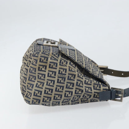 Fendi Mamma Baguette Zucchino Canvas Navy – 28 cm - Etoilux