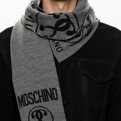 Moschino – Sciarpa Unisex Bicolore con Logo Iconico - Etoilux