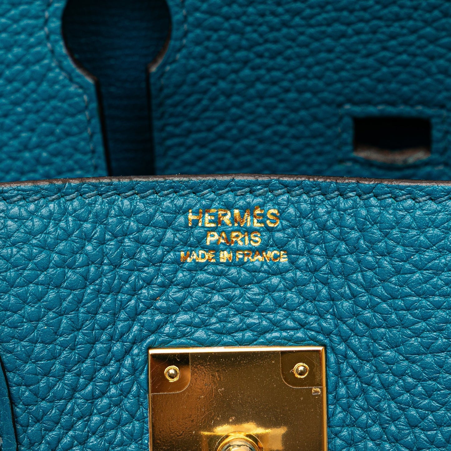 Hermès Birkin 30 Togo Bleu Izmir Hardware Oro — 1999 - Etoilux