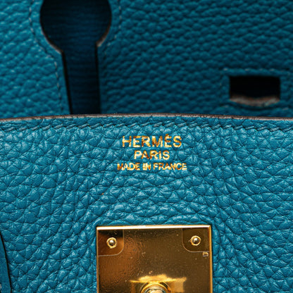 Hermès Birkin 30 Togo Bleu Izmir Hardware Oro — 1999 - Etoilux
