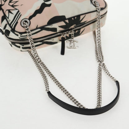 Chanel La Pausa Bay Camera Bag Tela Stampata Rosa/Avorio – 28 cm - Etoilux