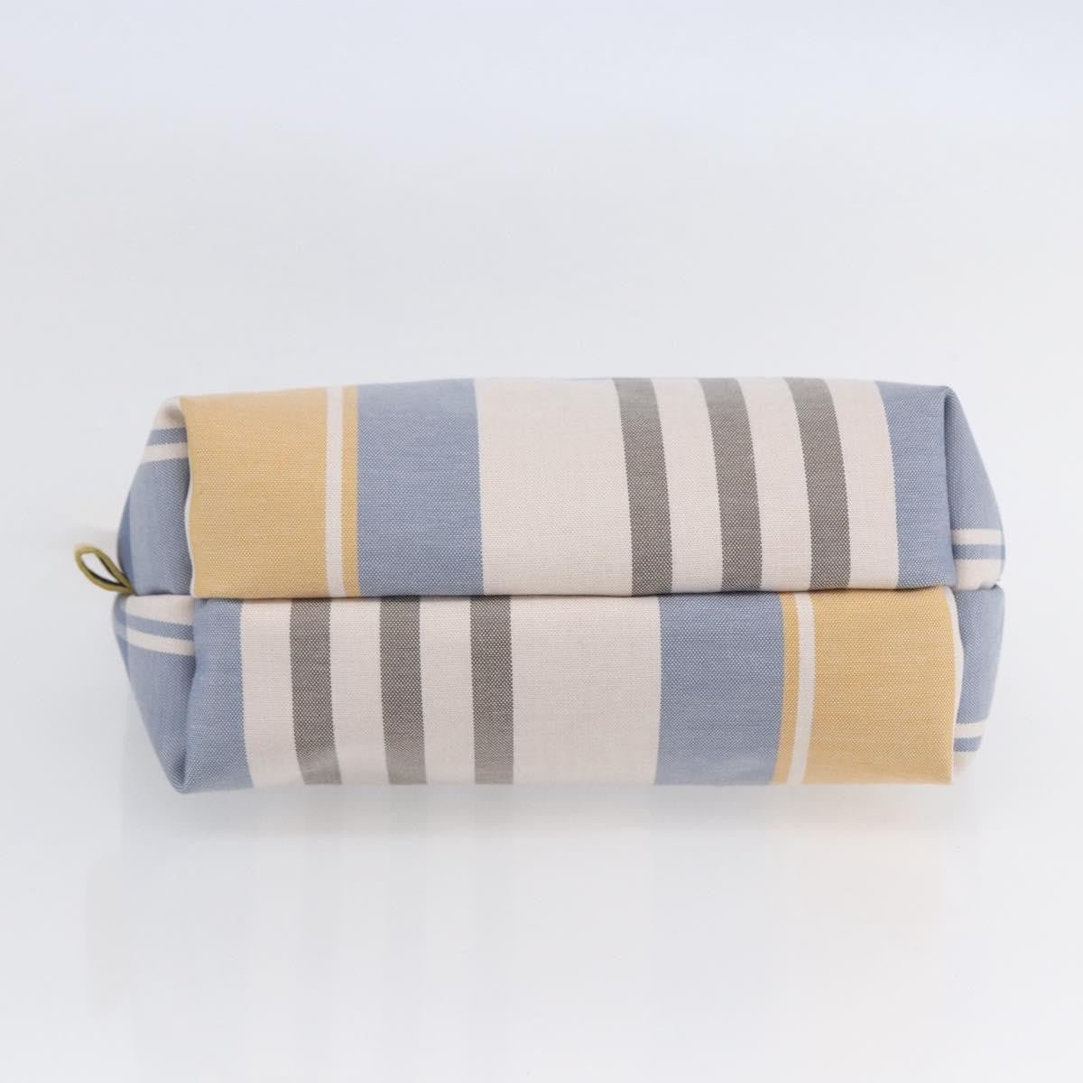 Burberry Nova Check Pochette in Tela Canvas Azzurra e Giallo Senape — Small - Etoilux