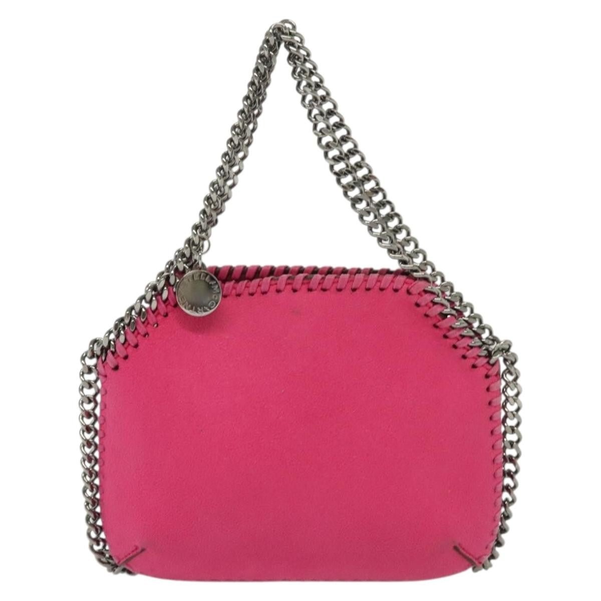 Stella McCartney Falabella Mini Tote Shaggy Deer Fuchsia Hardware Ruthenium - Etoilux