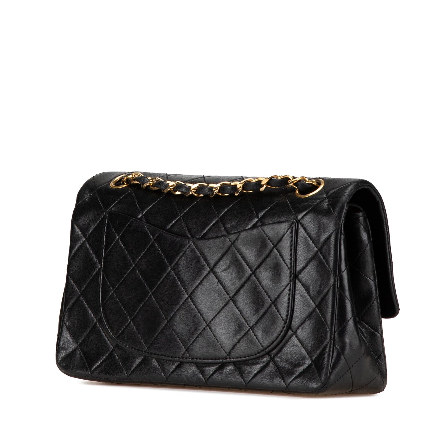 Chanel Classic Double Flap Small – Pelle di agnello nera – Serie 1 (1989–1991) - Etoilux