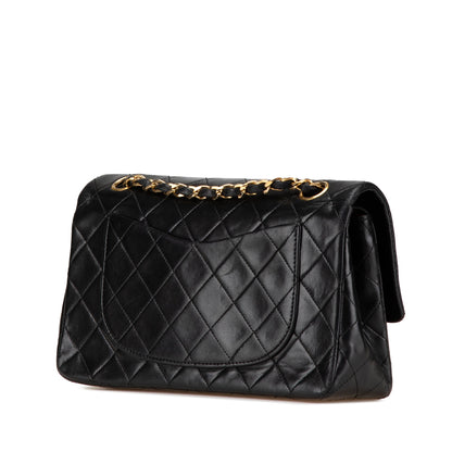 Chanel Classic Double Flap Small – Pelle di agnello nera – Serie 1 (1989–1991) - Etoilux