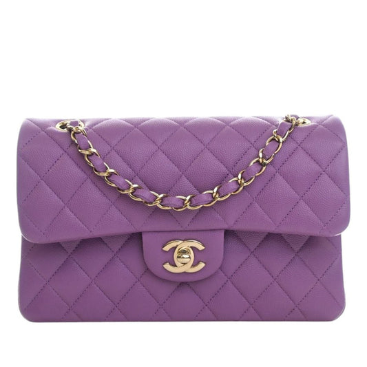 Chanel Classic Flap Viola Pelle Caviar Hardware Oro – Pre-owned Autentica | Etoilux