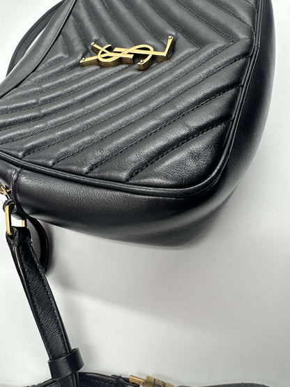 Saint Laurent Lou Camera Bag Pelle Nera Matelassé – Medium - Etoilux