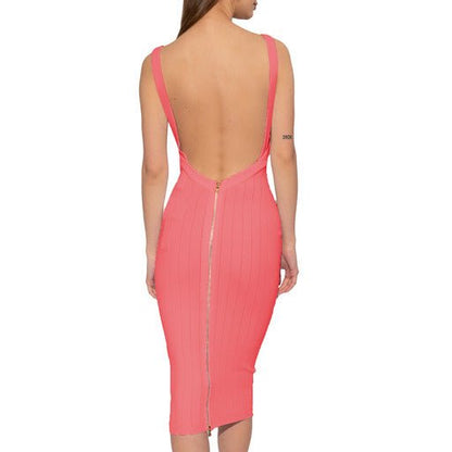 balmain - Abiti - Rosa abito smanicato rosa - Etoilux
