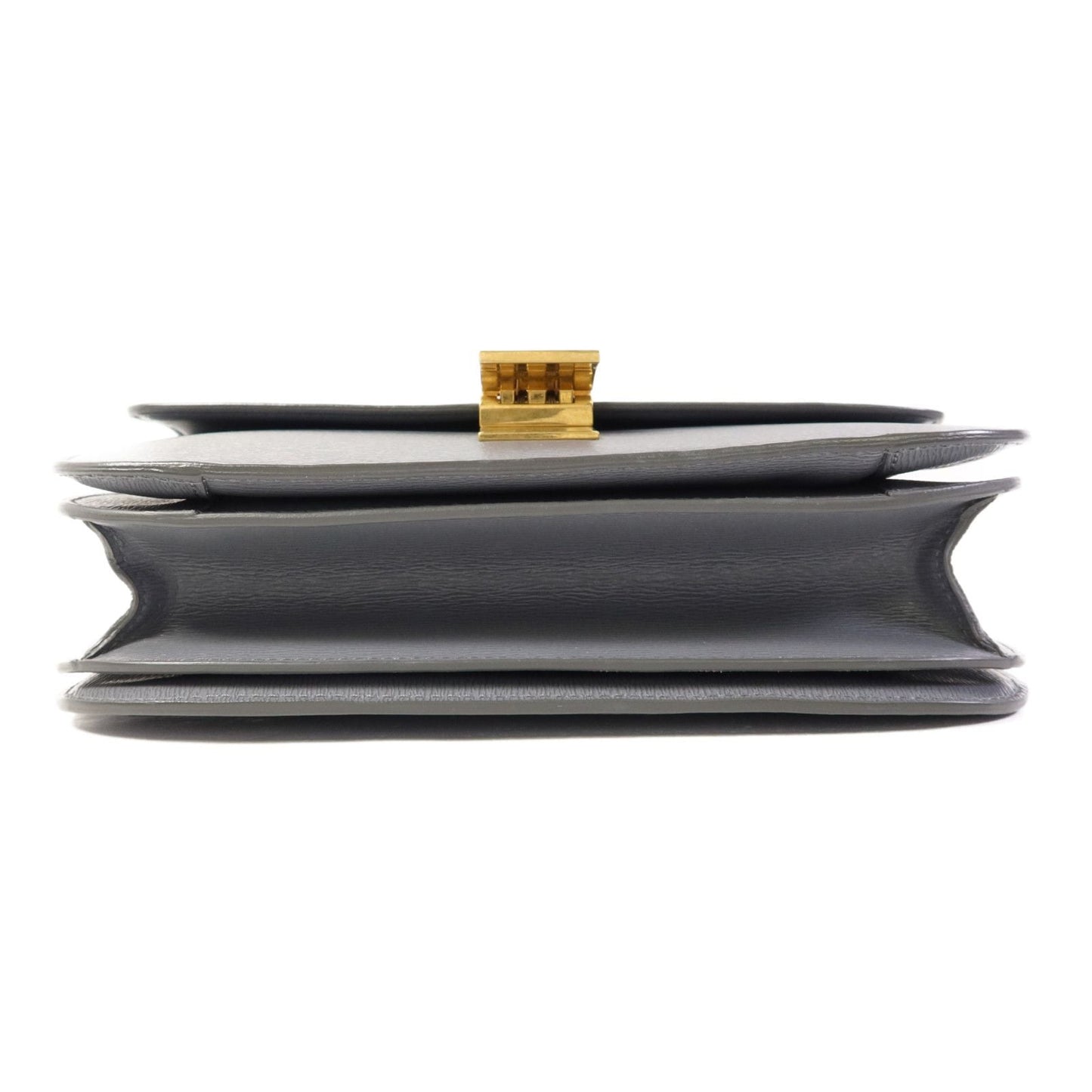 Céline Classic Box Medium Liséré Grigio Ardesia Hardware Dorato – 23 cm - Etoilux