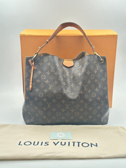 Louis Vuitton “Graceful MM” Monogram Canvas Hobo - Etoilux