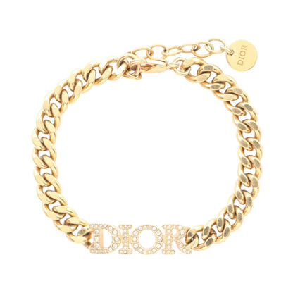 Dior – Bracciale Dior Revolution in metallo dorato con strass – Misura 18 cm - Etoilux