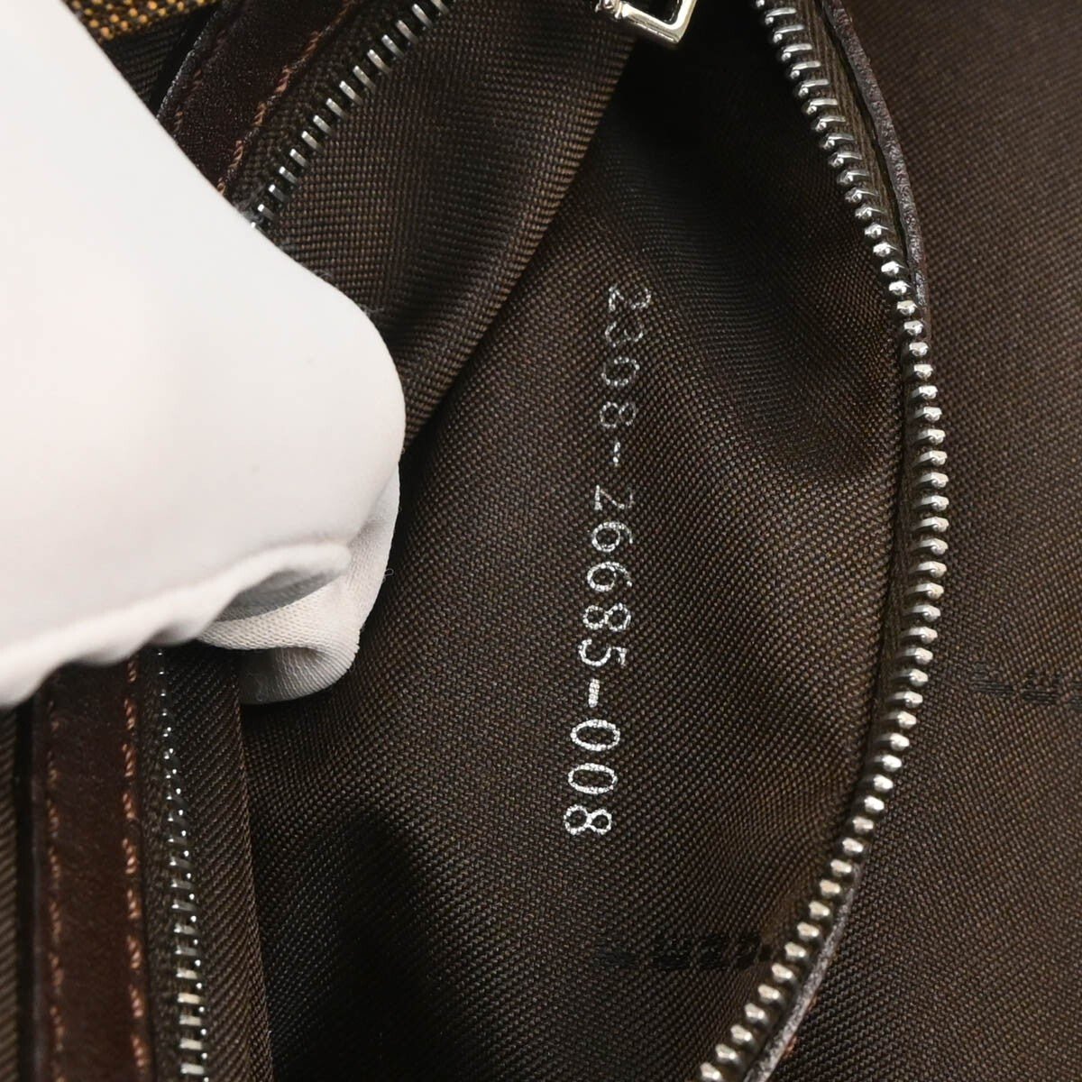 Fendi – Baguette Pochette in Tela FF Zucca Marrone - Etoilux