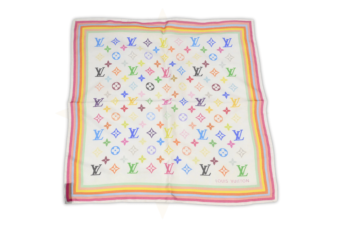Louis Vuitton – Foulard in seta Multicolor Monogram Rainbow - Etoilux