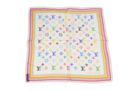 Louis Vuitton – Foulard in seta Multicolor Monogram Rainbow - Etoilux