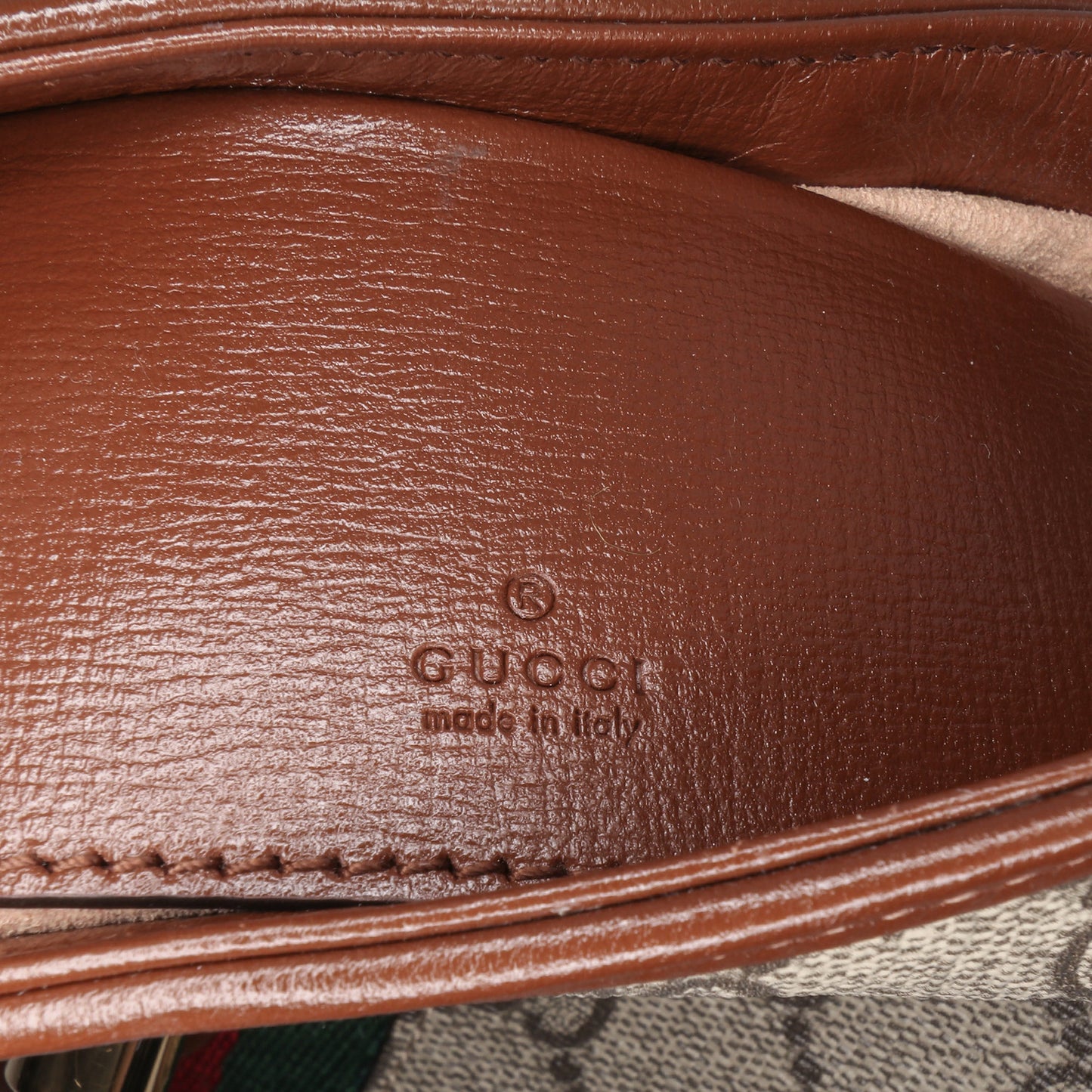 Gucci – Jackie 1961 Mini in tela GG Supreme con finiture in pelle – Marrone – 13 x 19 x 3 cm - Etoilux