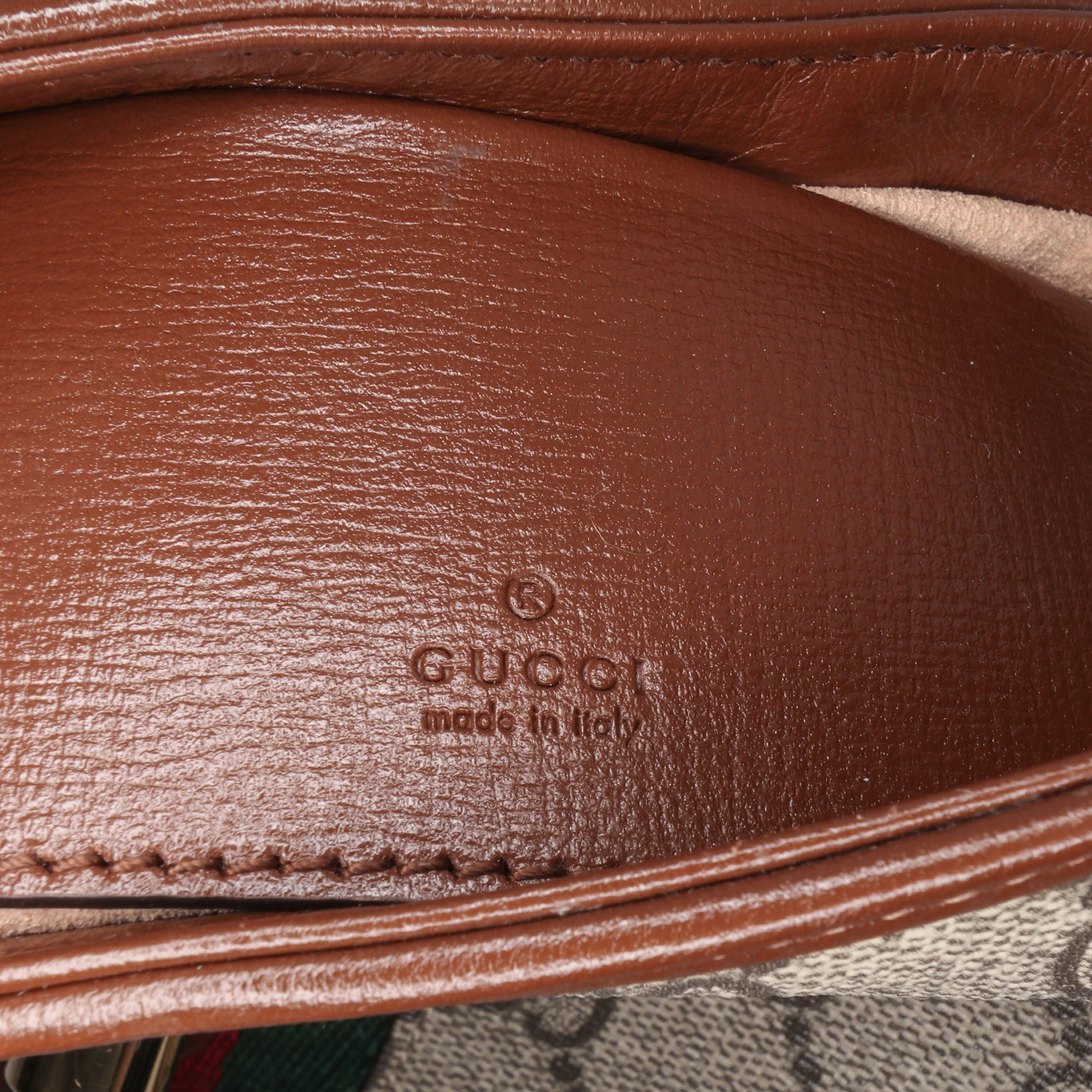 Gucci – Jackie 1961 Mini in tela GG Supreme con finiture in pelle – Marrone – 13 x 19 x 3 cm - Etoilux