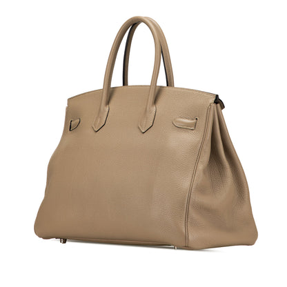 Hermès Birkin Retourne 35 – Togo Gris Tourterelle - Etoilux