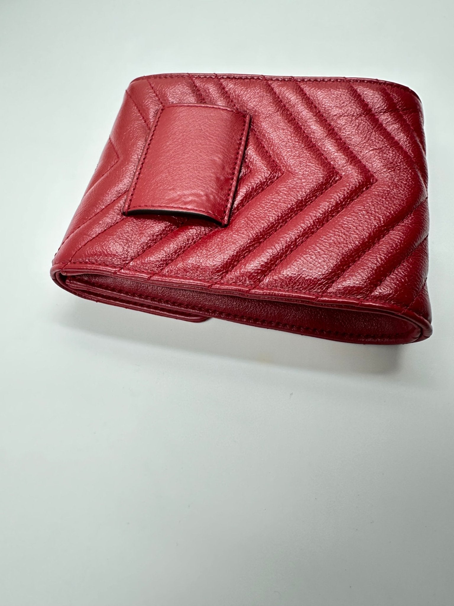 Gucci GG Marmont Multi Pochette Belt Bag Pelle Matelassé Rossa – Set 3 Pezzi - Etoilux