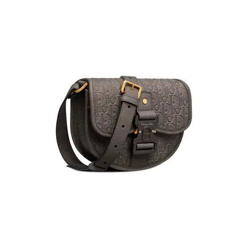 Christian Dior Gallop Flap Mini in Pelle Nera – 21 cm - Etoilux