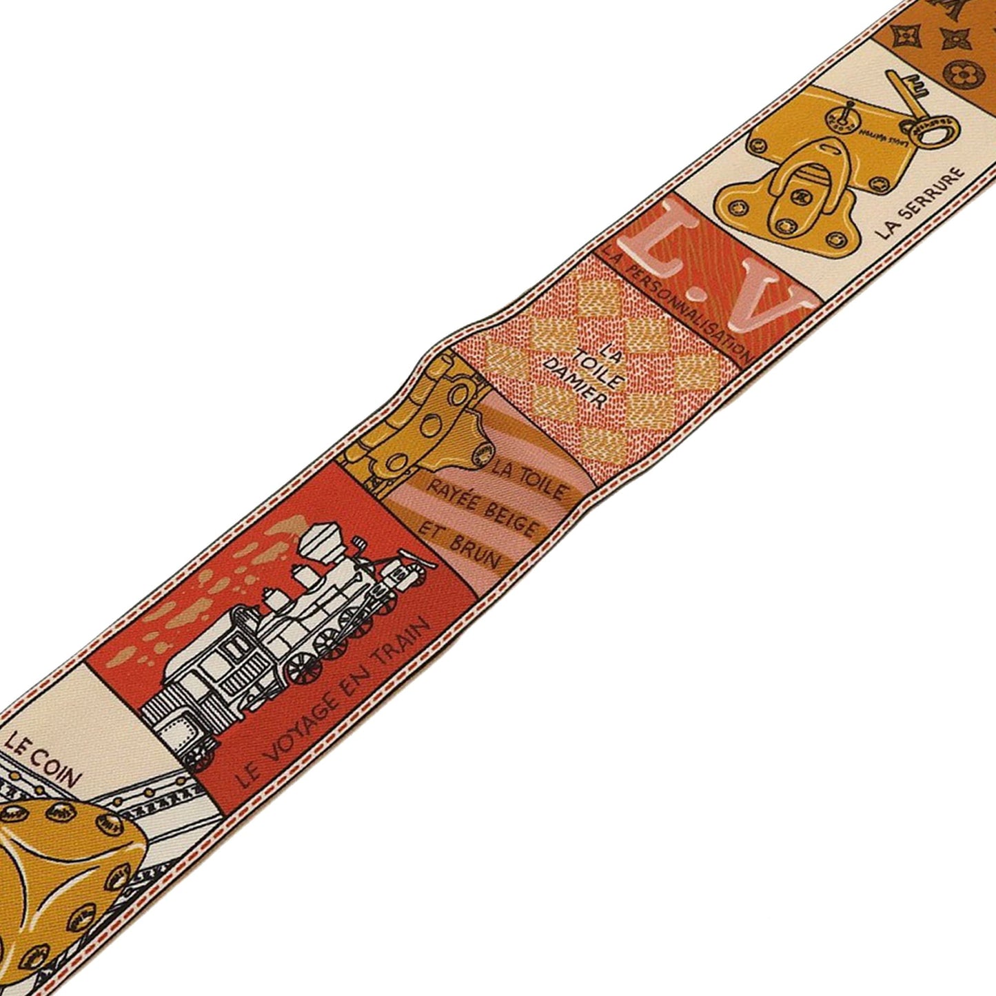 Louis Vuitton Bandeau "Jeu De Louis BB" – Seta 100% | Con Scatola Originale - Etoilux