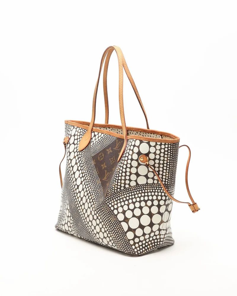 Louis Vuitton × Yayoi Kusama Neverfull MM Monogram Waves – 32 cm - Etoilux