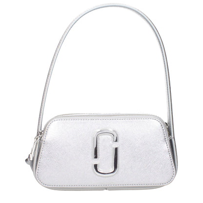 Marc Jacobs – Mini Borsa a Spalla in Pelle Saffiano Argento - Etoilux