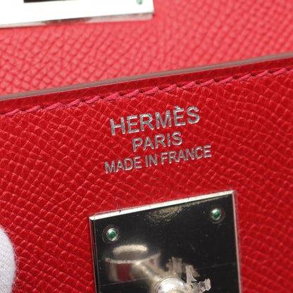 Hermès Kelly 35 – Pelle Rossa – Hardware Palladiato - Etoilux