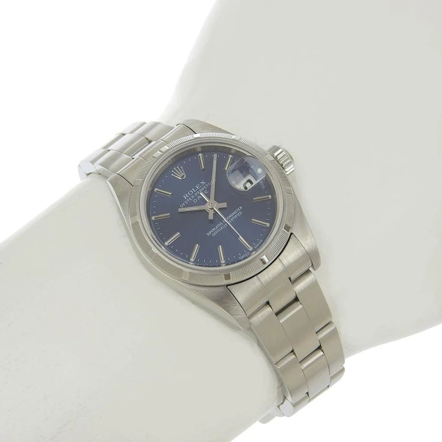 Rolex Oyster Perpetual Date Lady – Acciaio – Quadrante Blu – 26 mm - Etoilux