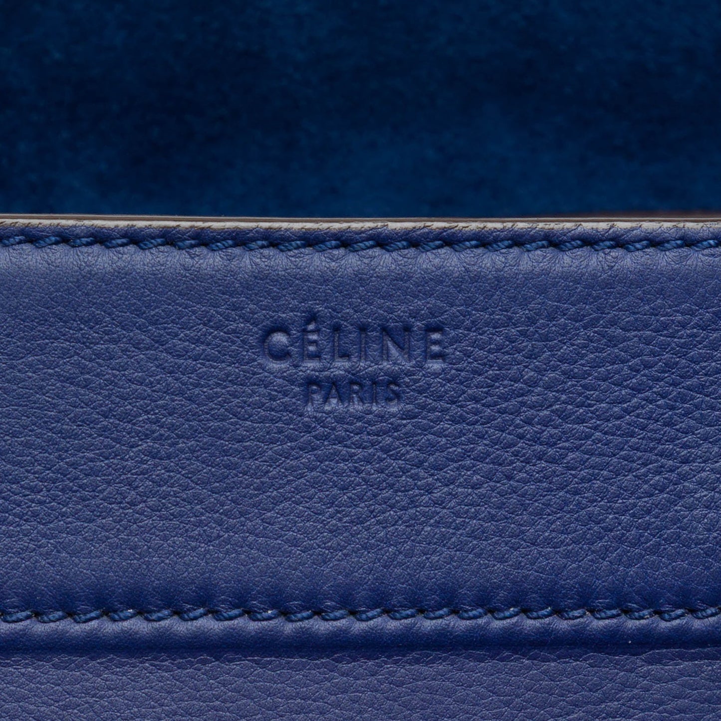 Céline Phantom Luggage Medium Pelle Blu Navy – 2013 - Etoilux